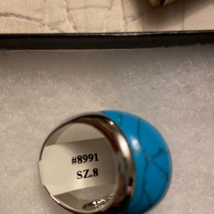 Park Lane turquoise style ring. Size 8
